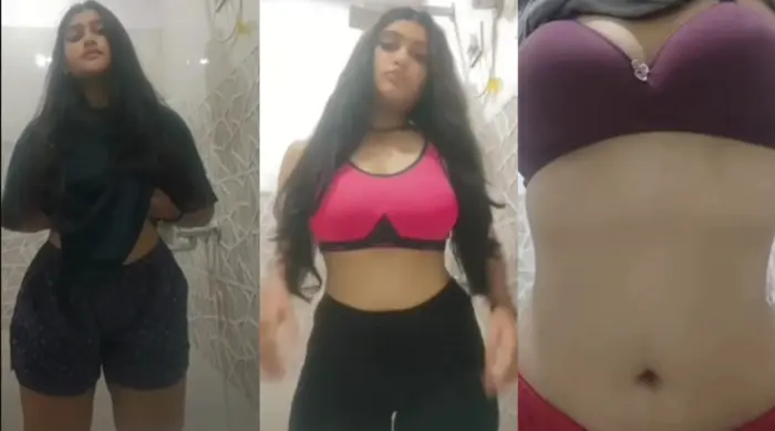 Sexy Girl Pressing Her Boobs Video MMS